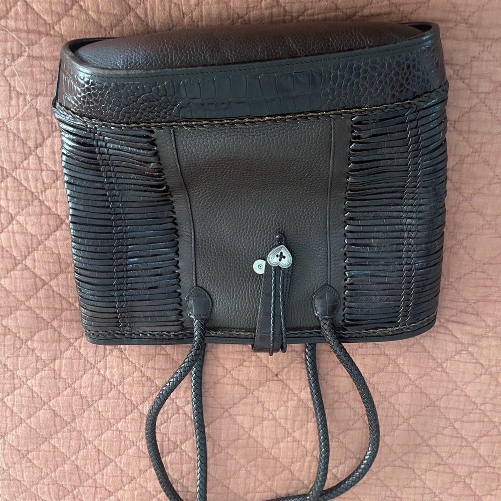 Brighton Brown Woven Shoulder Bag